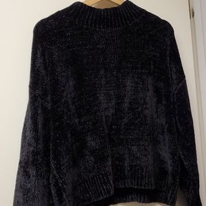 NWOT Black Chenille Sweater